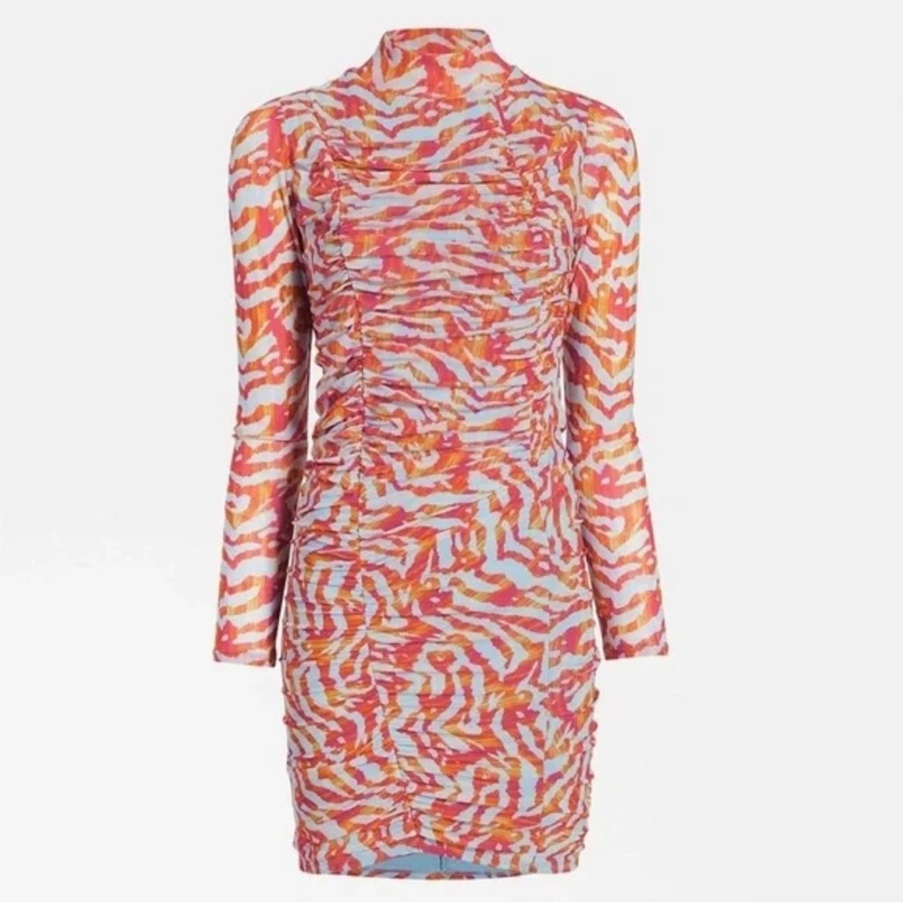 Elegant Multicolor Long Sleeve Dress